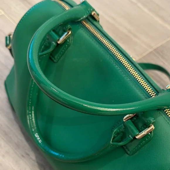 *Vintage & Like New* Tory Burch Barrel Satchel💚 - Picture 15 of 16